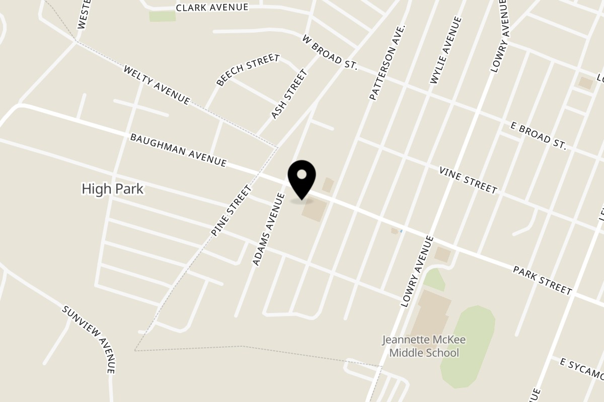 Map showing the location of Lobster Shack At Bostons Harbor & Cape on 202 Baughman Ave in Jeannette